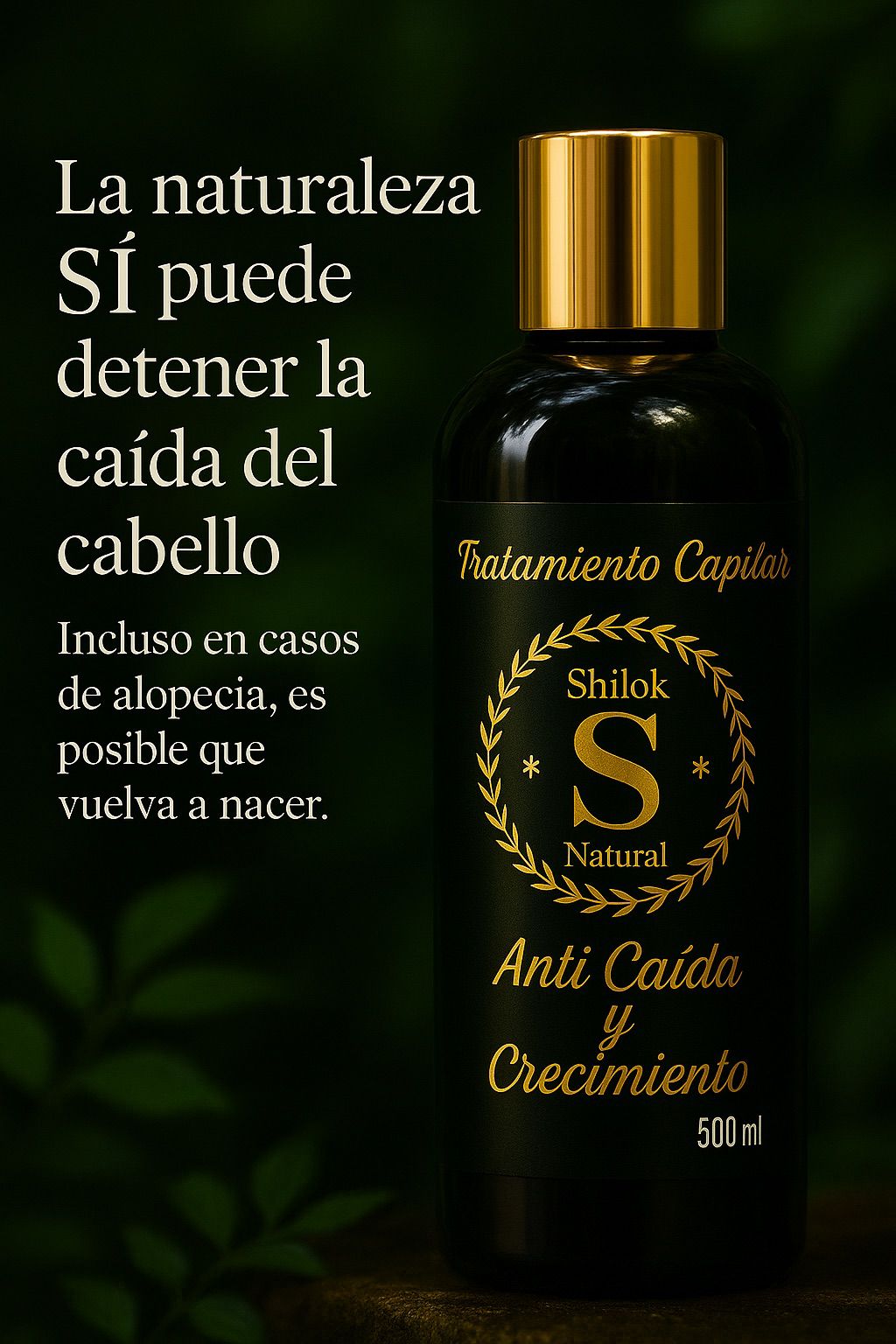 Tratamiento capilar Fórmula  con 18 activos naturales contra la caída del cabello y la alopecia ENVIO GRATIS