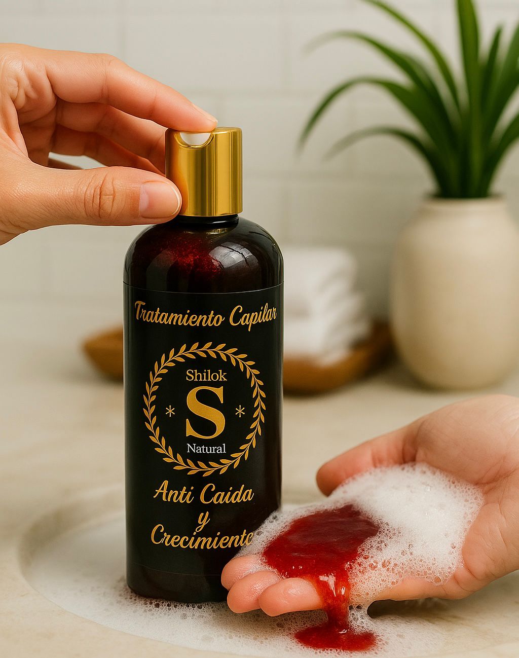 Tratamiento capilar Fórmula  con 18 activos naturales contra la caída del cabello y la alopecia ENVIO GRATIS